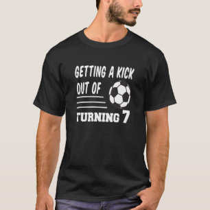 Kids 7 Year Old Birthday Soccer T-Shirt