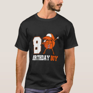 Kids 7 Year Old  Dabbing Basketball 7th Birthday B T-Shirt