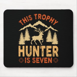 Kids 7 Year Old Hunting Birthday Party Duck Deer H Mouse Mat