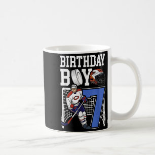 Kids 7 Year Old Ice Hockey Themed Birthday Party 7 Coffee Mug
