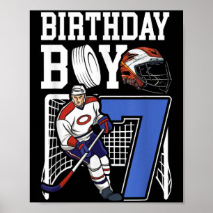 Kids 7 Year Old Ice Hockey Themed Birthday Party 7 Poster