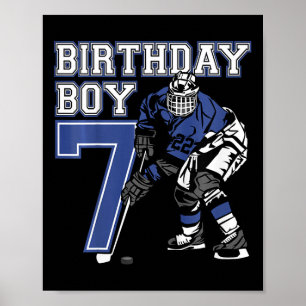 Kids 7 Year Old Ice Hockey Themed Birthday Party 7 Poster
