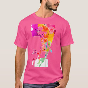 Kids 7 Years Number 7 Basketball 7Th Birthday T-Shirt