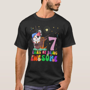 Kids 7 Years Old Teens 7th Birthday Girl Awesome C T-Shirt