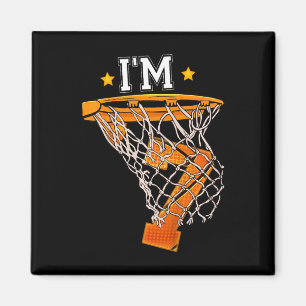 Kids 7th Birthday Basketball I'm 7 Boy Girl 6th B Magnet