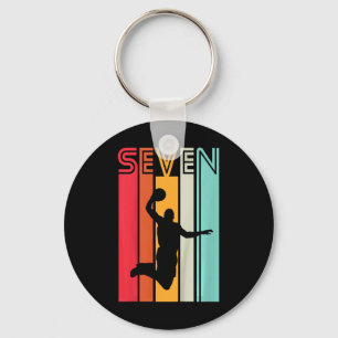 Kids 7th Birthday Basketball Lover Gift 7 Years Ol Key Ring
