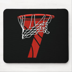 Kids 7th Birthday Basketball - Seven Years Gift fo Mouse Mat