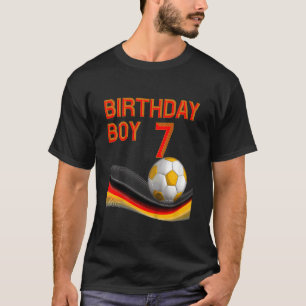 Kids 7th Birthday Boy Soccer Ball 7 Years Old Kids T-Shirt
