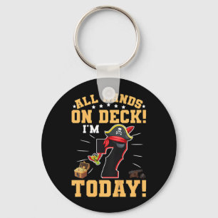 Kids 7th Birthday Pirate Quote For A 7 Years Old Key Ring