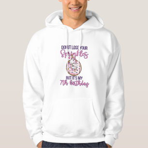 Kids 7th Doughnut Birthday Party Unicorn Seven Yea Hoodie