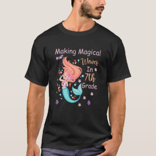 Kids 7th Grade Mermaid Making Magical Waves Kids G T-Shirt