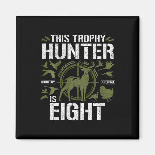 Kids 8 Year Old Hunting Birthday Party Duck Deer H Magnet