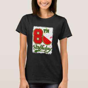 Kids  8 Years Old Watermelon Tropical Fruits 8th B T-Shirt