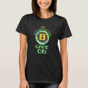 Kids 8th 8 Year Old Birthday Boys Girls Gamer Them T-Shirt