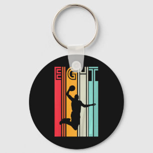 Kids 8th Birthday Bysketbyll Lover Gift 8 Years Ol Key Ring