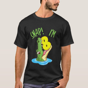 Kids 8th Birthday Crocodile Alligator 8 Years Old T-Shirt