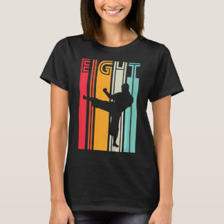 Kids 8th Birthday Gift Karate Retro Taekwondo Mart T-Shirt
