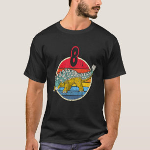 Kids 8th Birthday I Ankylosaurus Magniventris I Fa T-Shirt