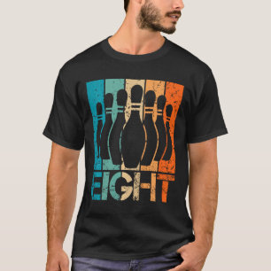 Kids 8th Bowling Birthday 8 Year Old Birthday Bowl T-Shirt