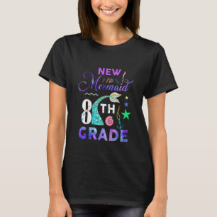 Kids 8th Grade Mermaid Cute Girls Princess Eighth  T-Shirt