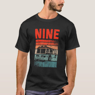 Kids 9 Year Old 9th Birthday Boy Firefighter Fire  T-Shirt