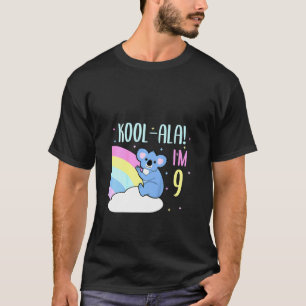 Kids 9 Year Old 9th Birthday Koala Bear Birthday T-Shirt