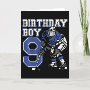 Kids 9 Year Old Ice Hockey Themed Birthday Party 9 Card