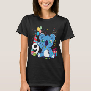 Kids 9 Year Old Koala 9th Birthday Koala   T-Shirt