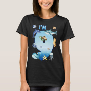 Kids 9 Year Old Ocean Life Whale Dolphin Shark 9th T-Shirt