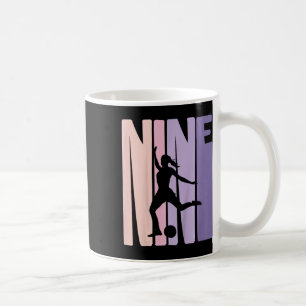 Kids 9 Years Soccer Girls Gift 9th Birthday Footba Coffee Mug