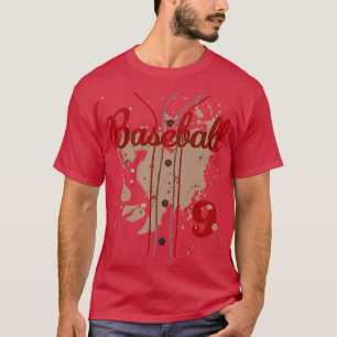Kids 9th Birthday Baseball 9 Years Old 9 Baseball T-Shirt