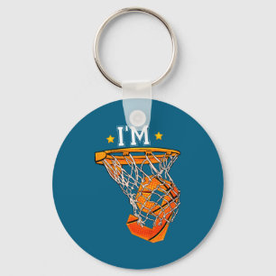 Kids 9th birthday basketball 9 boy girl 6th b t key ring
