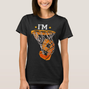 Kids 9th Birthday Basketball  I'm 9 Boy Girl 6th B T-Shirt