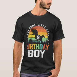 Kids 9th Birthday Boy Awesome Since 2013 9 Year Ol T-Shirt