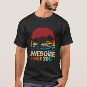 Kids 9th Birthday Boy Dinosaur Rex Awesome 2013 9 T-Shirt