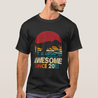 Kids 9th Birthday Boy Dinosaur Rex Awesome 2013 9 T-Shirt