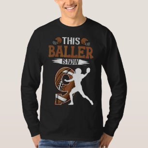 Kids 9th Birthday Football Boy 9 Years Old Footbal T-Shirt