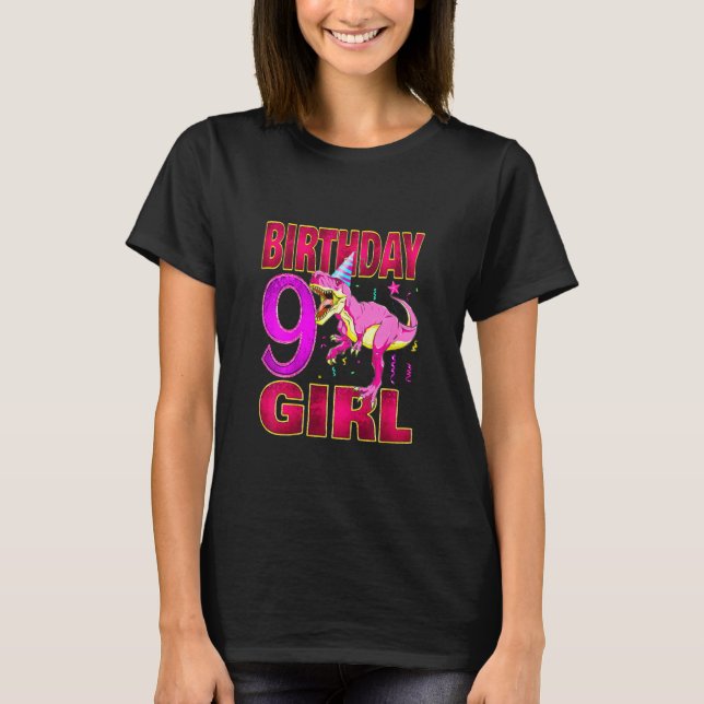 Kids 9th Birthday Girl T-Shirt (Front)