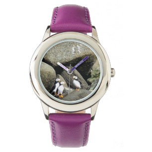Kid's Adjustable bezel Watch w/ puffin