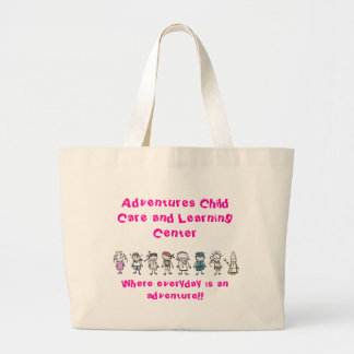 kids, Adventures Child Care and Le... - Customised Large Tote Bag
