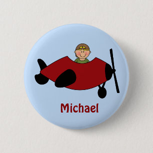Kids Aeroplane Favour Button