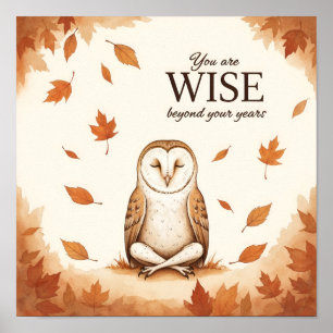 Kids Affirmation - You Are Wise Poster