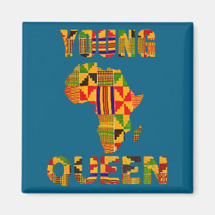 Kids African Kente African American Magnet