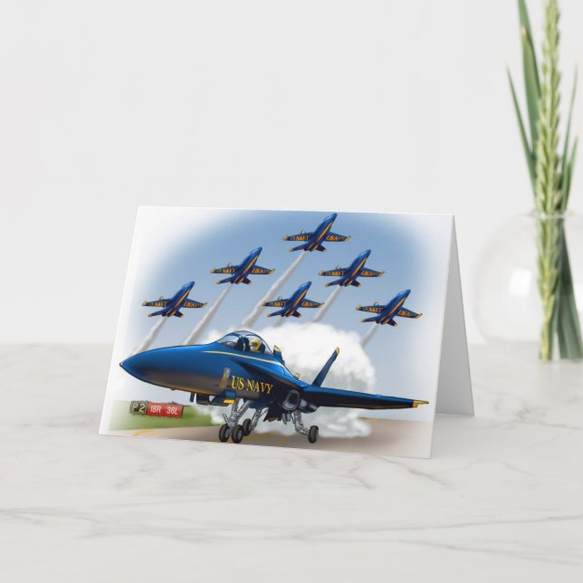 kids airshow birthday card or invite (Front)