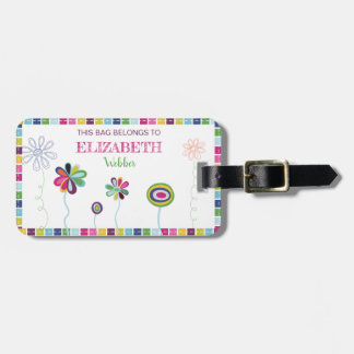 Kids Allergen Allergy ID Cute Flower Bright Tag