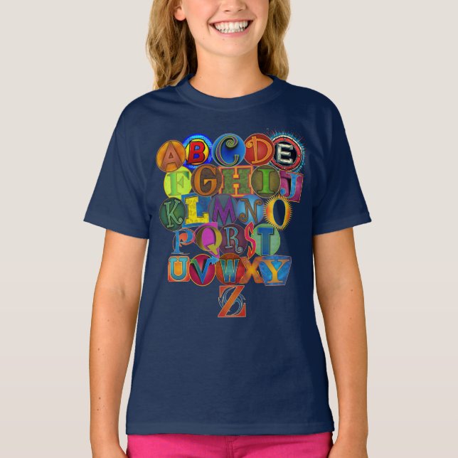 Kid's Alphabet T-Shirt (Front)