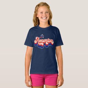 Kids “America” Graphic T-Shirt – Casual Patriotic