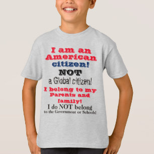 Kids American Citizen Love Family T-Shirt