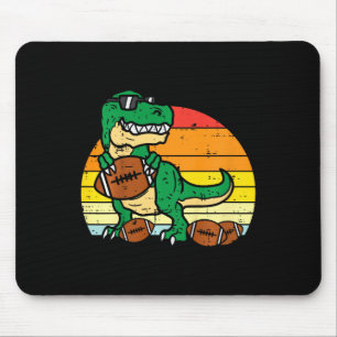 Kids American Footll Trex Retro Dinosaur Boys Kids Mouse Mat