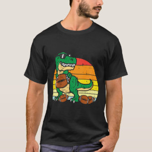 Kids American Footll Trex Retro Dinosaur Boys Kids T-Shirt